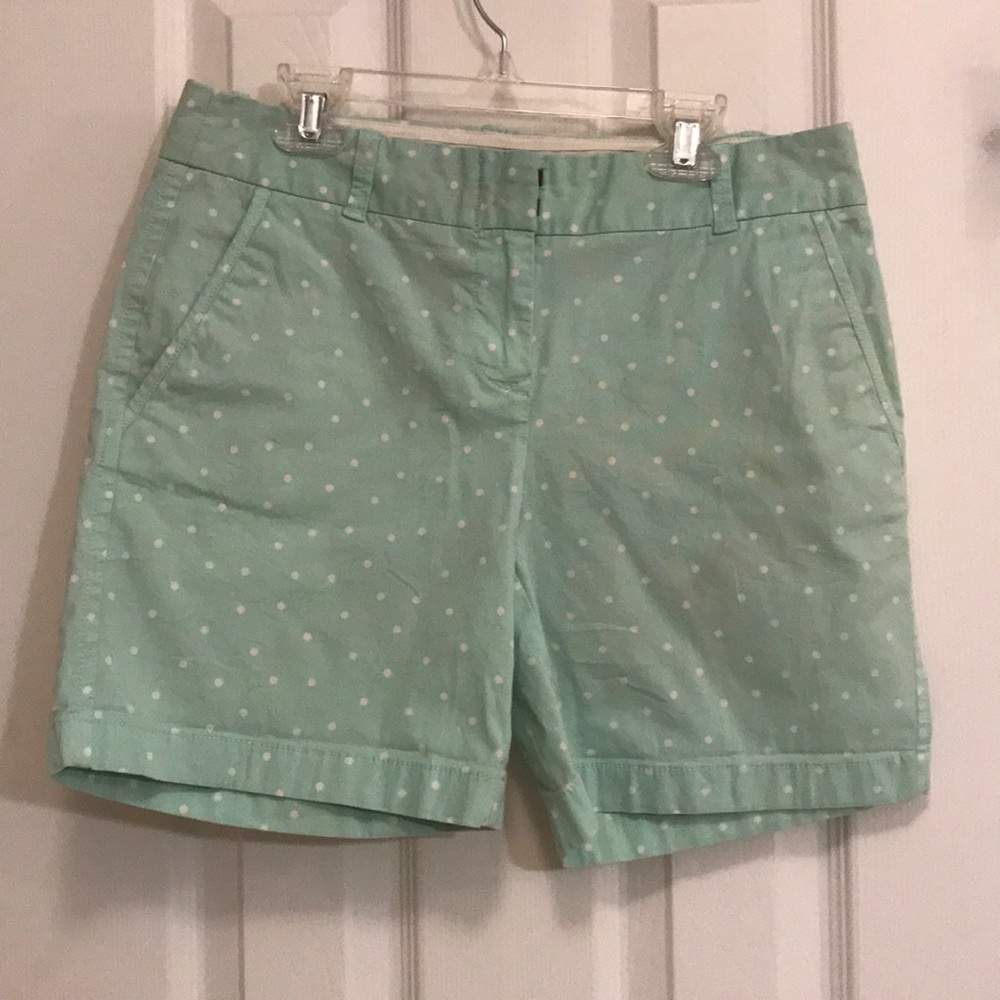 J Crew Mint Green Shorts